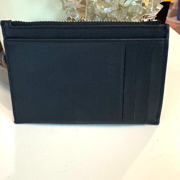NWT Kate Spade Carey Black Quilted Key Cles Card Holder SHW MSRP $139 - Picture 2 of 4